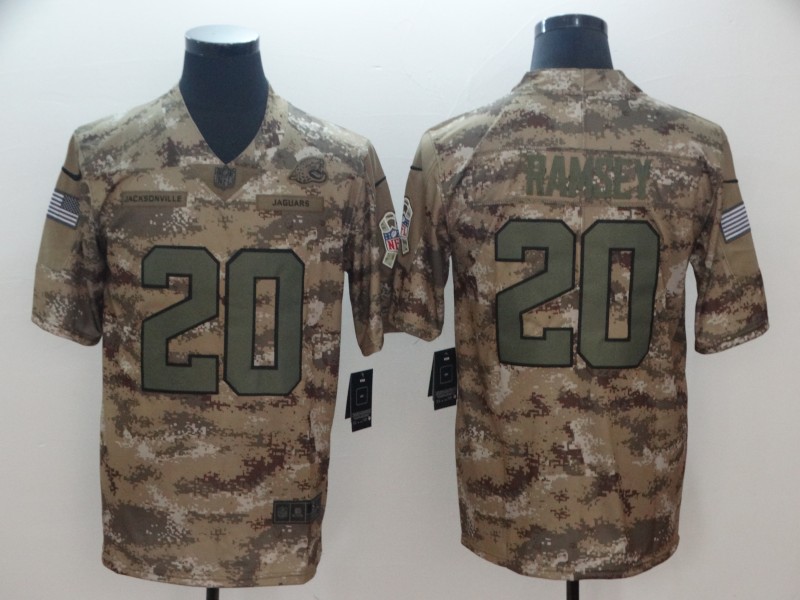 Men's Jacksonville Jaguars Jalen Ramsey #20 Camouflage Jersey